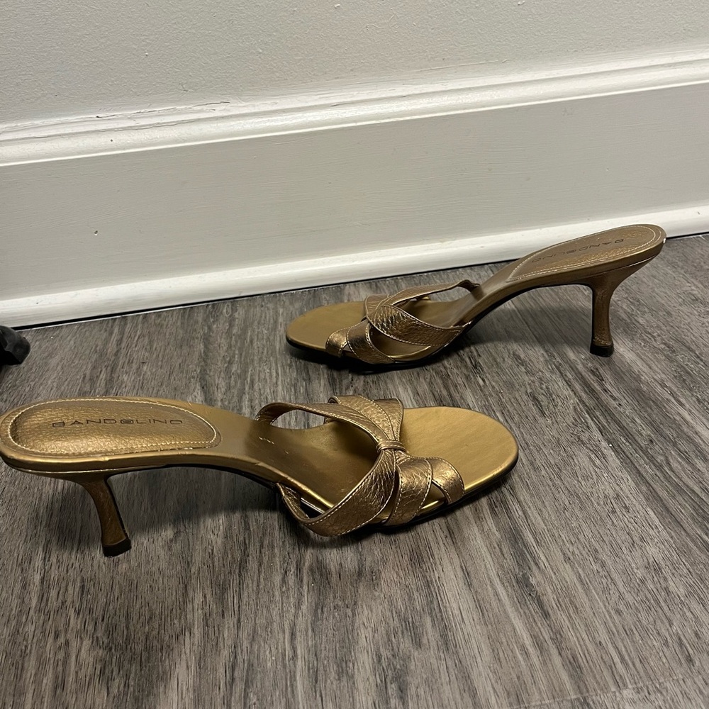 Bandolino gold high heel sandals - Picture 4 of 6
